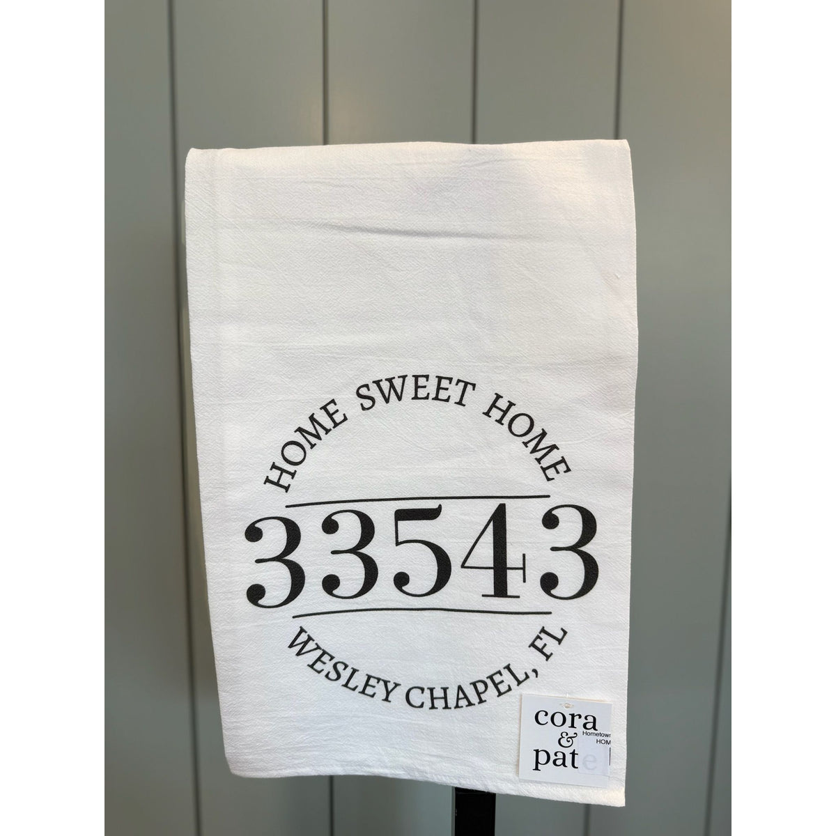 Hometown Zip Code Flour Sack Towel
