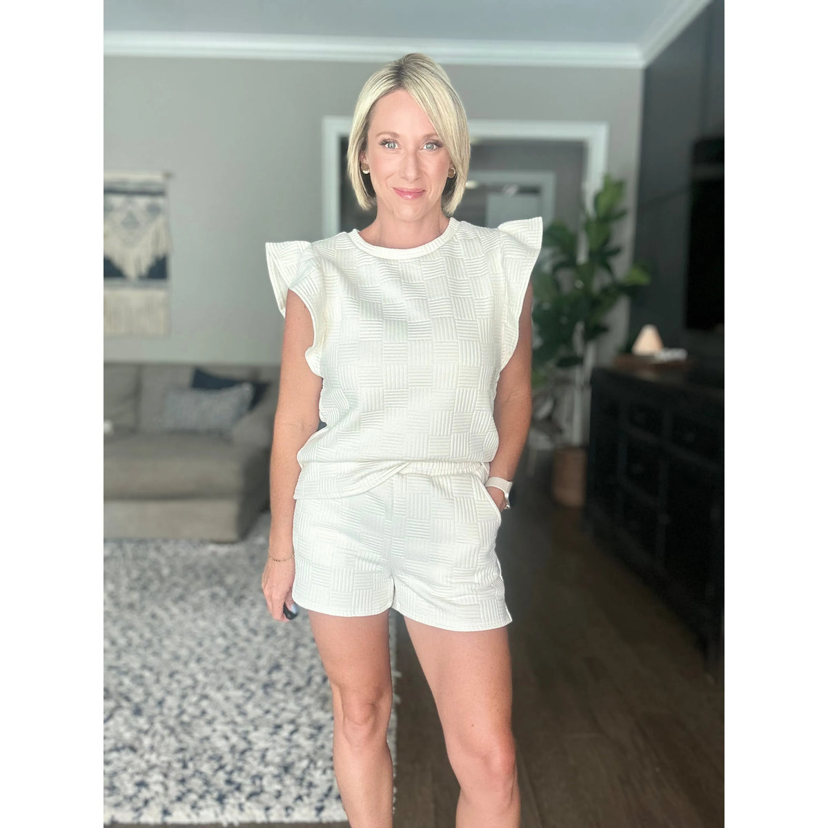 Penelope Ruffle Sleeve Set