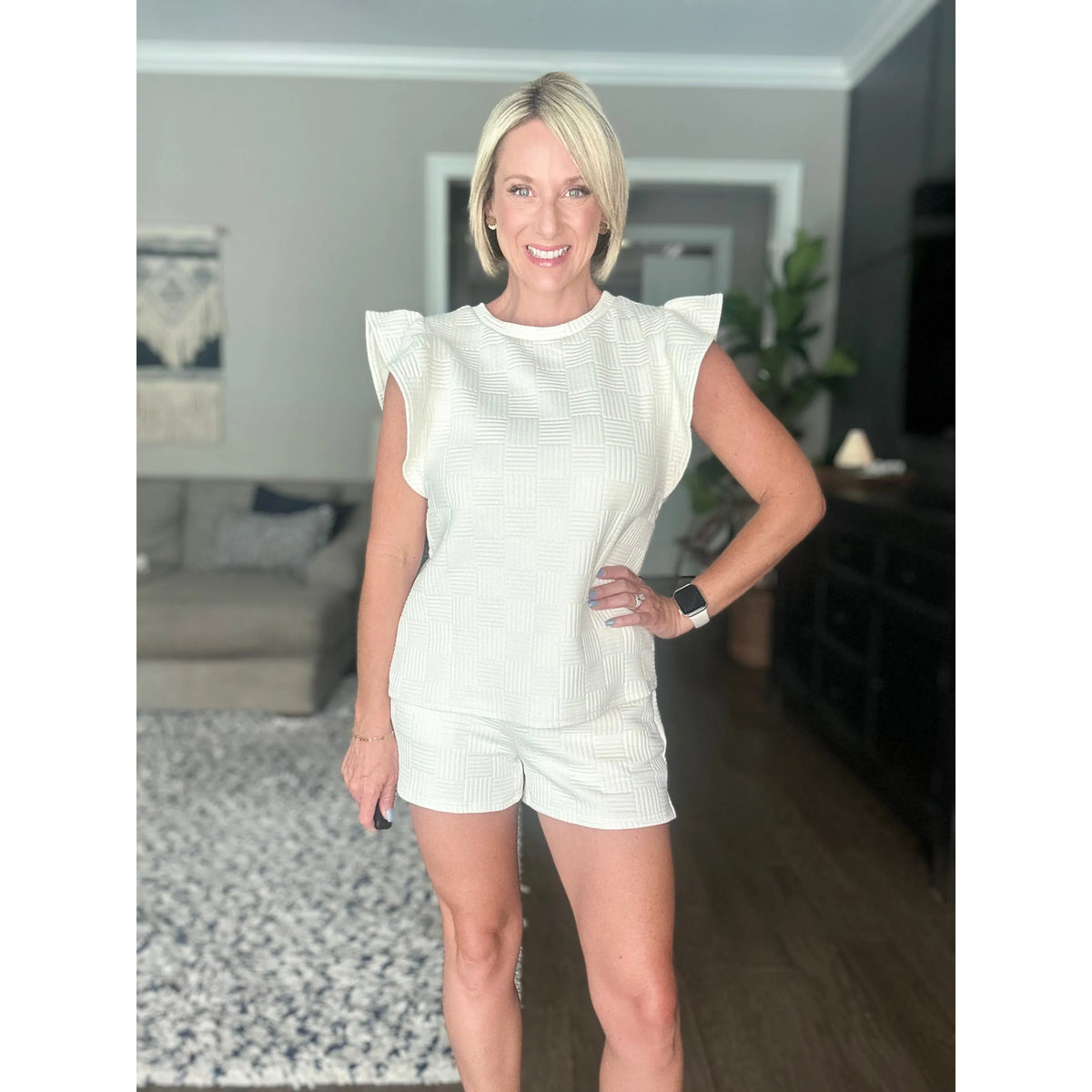 Penelope Ruffle Sleeve Set