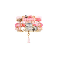 Multi-Stone Beads Stackable Bracelets