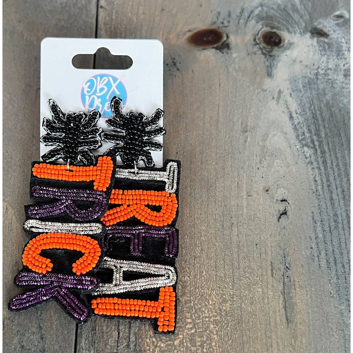 Trick or Treat Spider Dangle Earrings