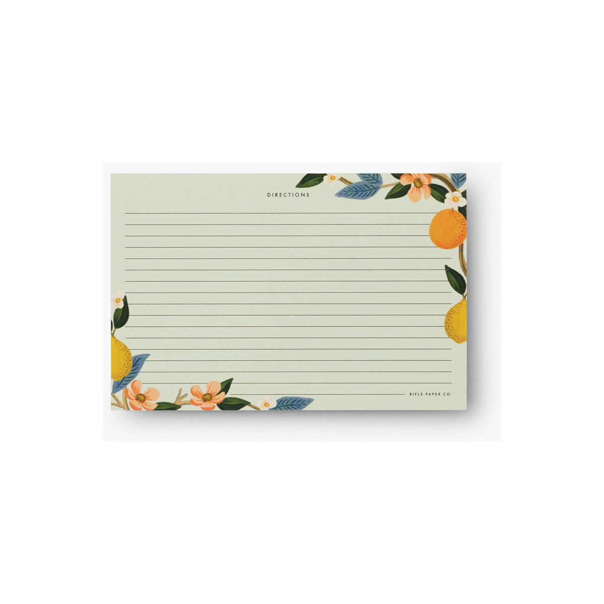 Pack of 12 Citrus Grove Recipe Card