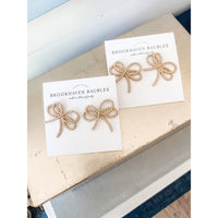 Pearl Bow Earrings