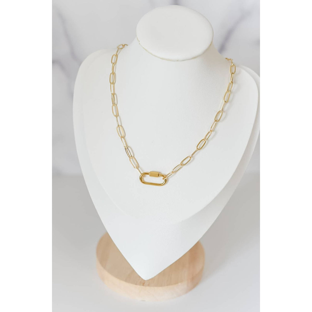 Leah Paperclip Necklace