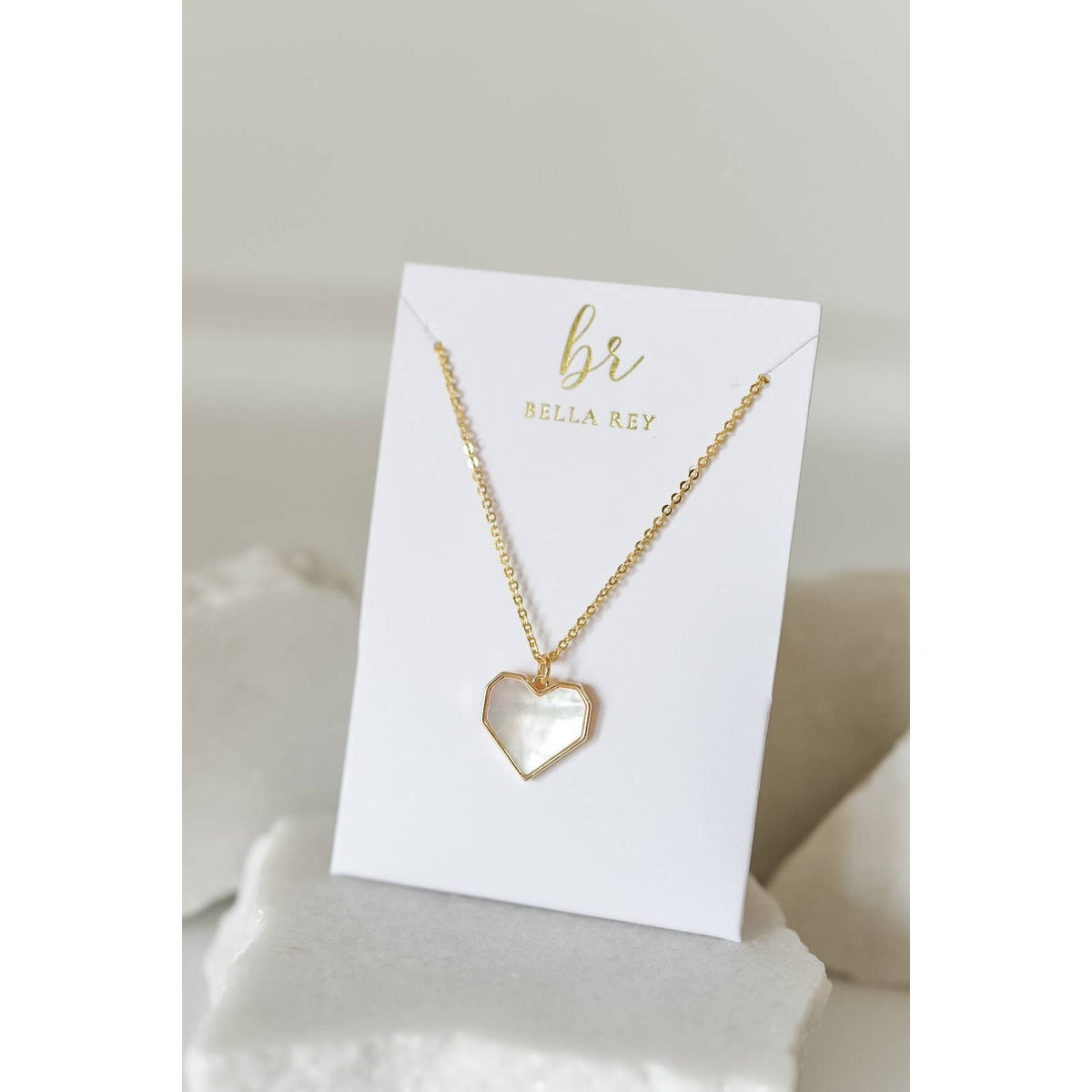 Jenni Pearl Heart Charm Necklace