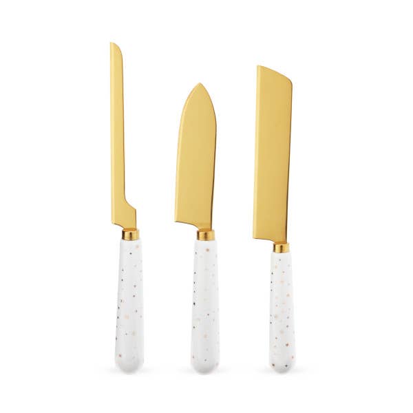 Starlight Cheese Knife Set by Twine®