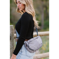 Grey Margot Moon Belt Bag