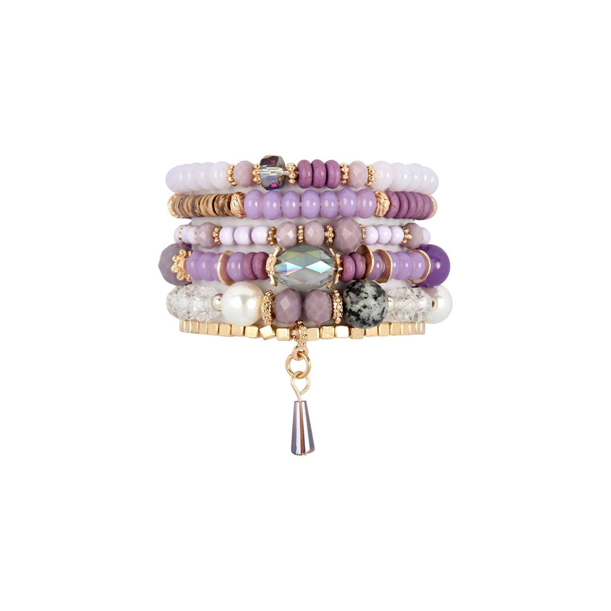Multi-Stone Beads Stackable Bracelets