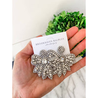 Crystal Bow Statement Earrings