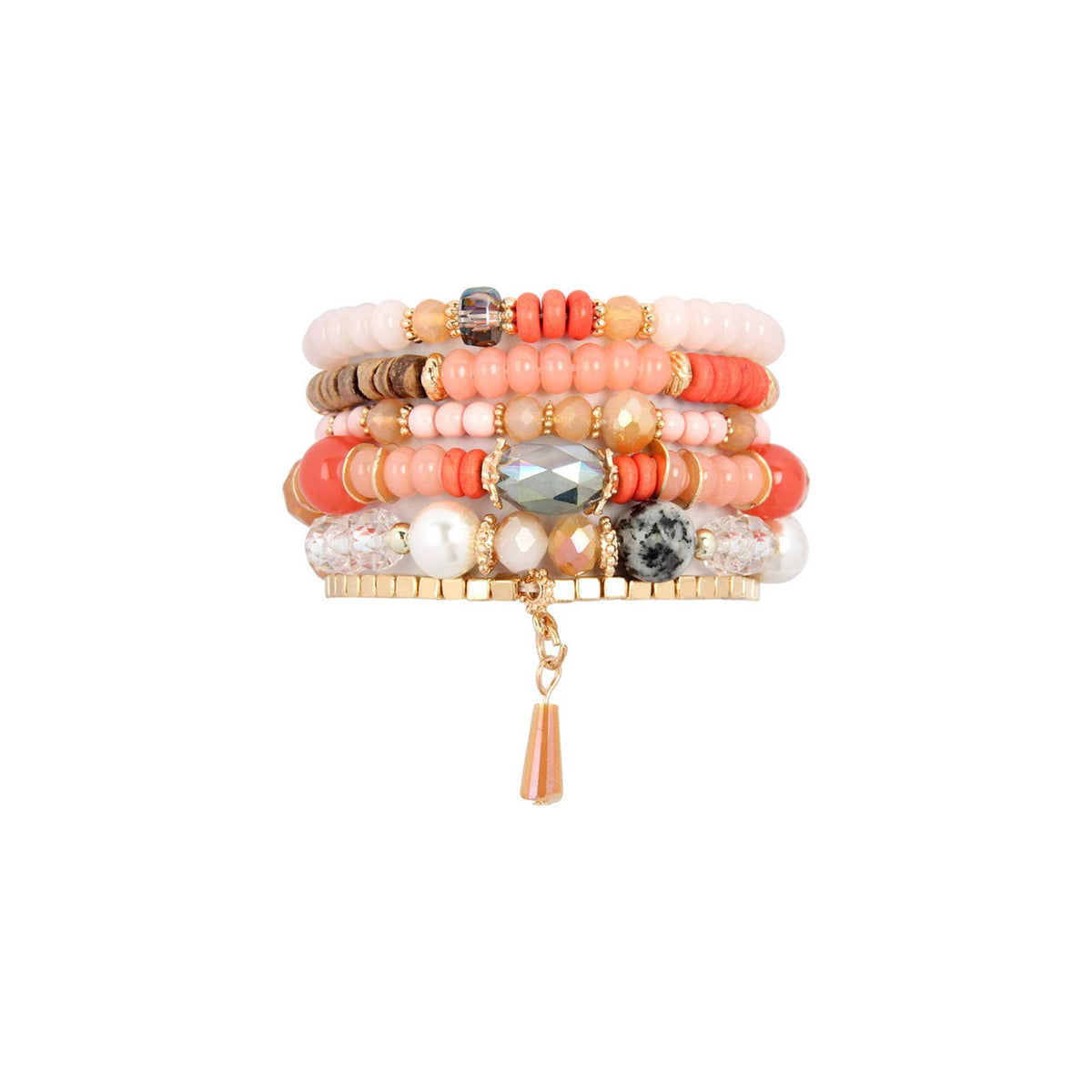 Multi-Stone Beads Stackable Bracelets