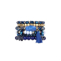 Charm Stack Tassel Bracelet Sets