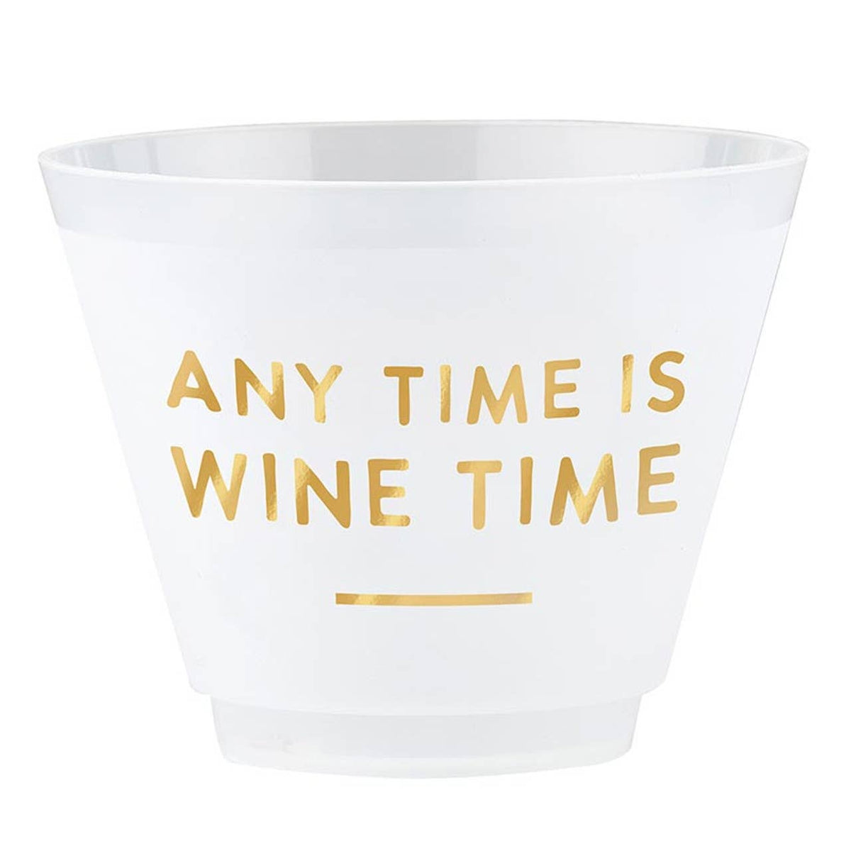 Anytime Is Wine Time Frosted Cups