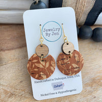 Pumpkin Willow Drop Earrings