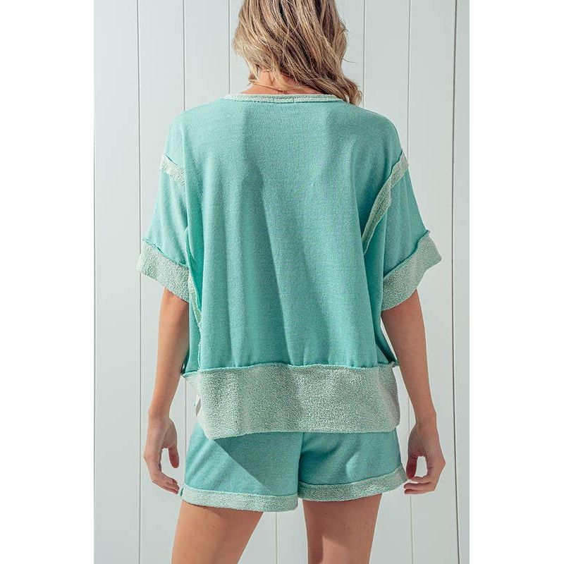 Julie Reverse Stitch Top