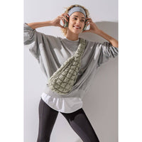 Quilted Crossbody Sling Bag