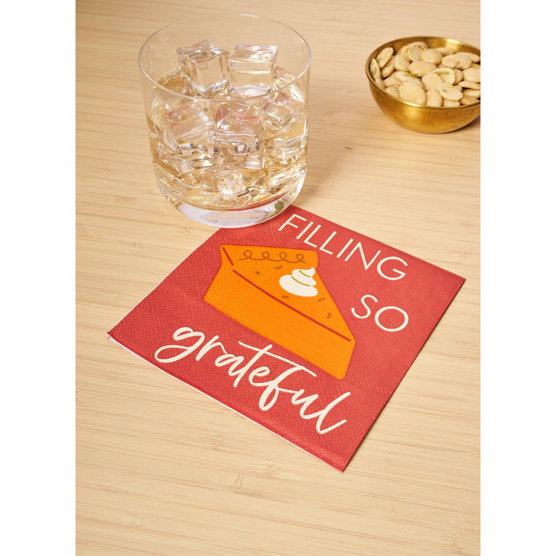 Filling So Grateful Cocktail Napkins