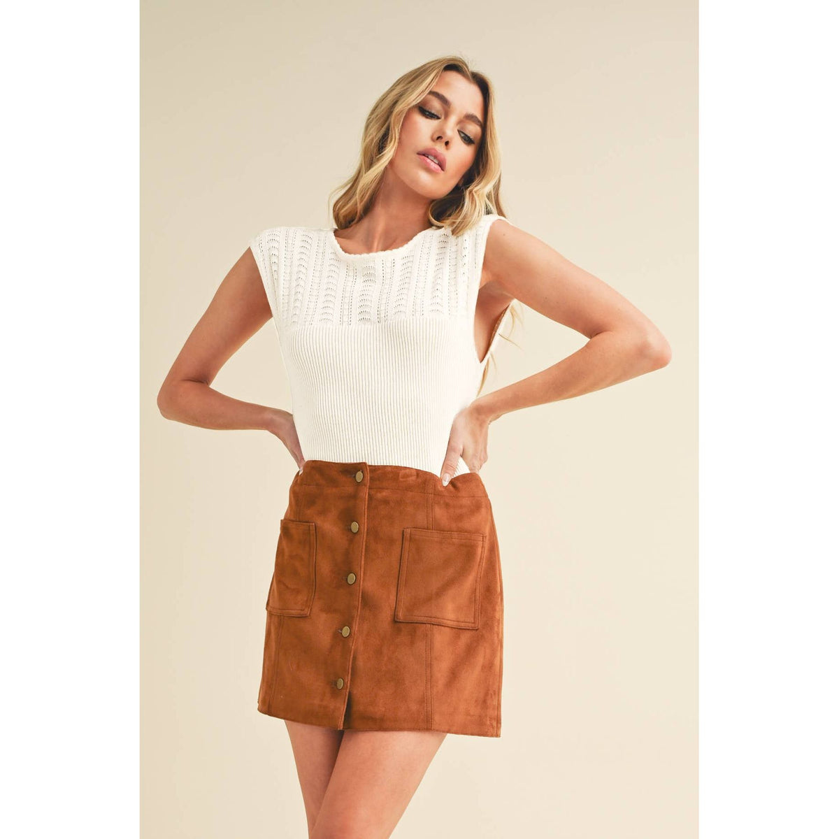 Laura High Neck Tank