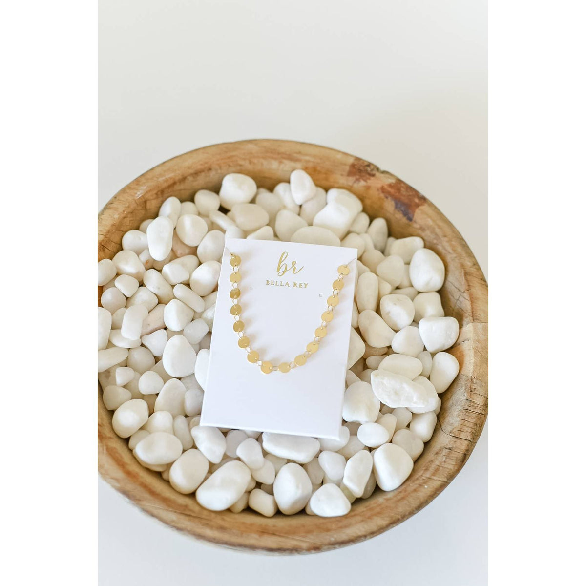 Beckett disc necklace 18k gold plated