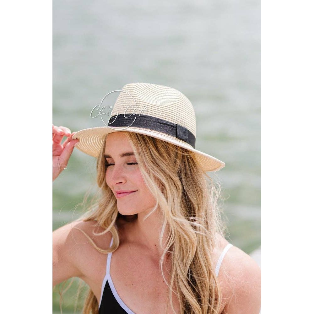 Panama Straw Beach Hat - Ivory