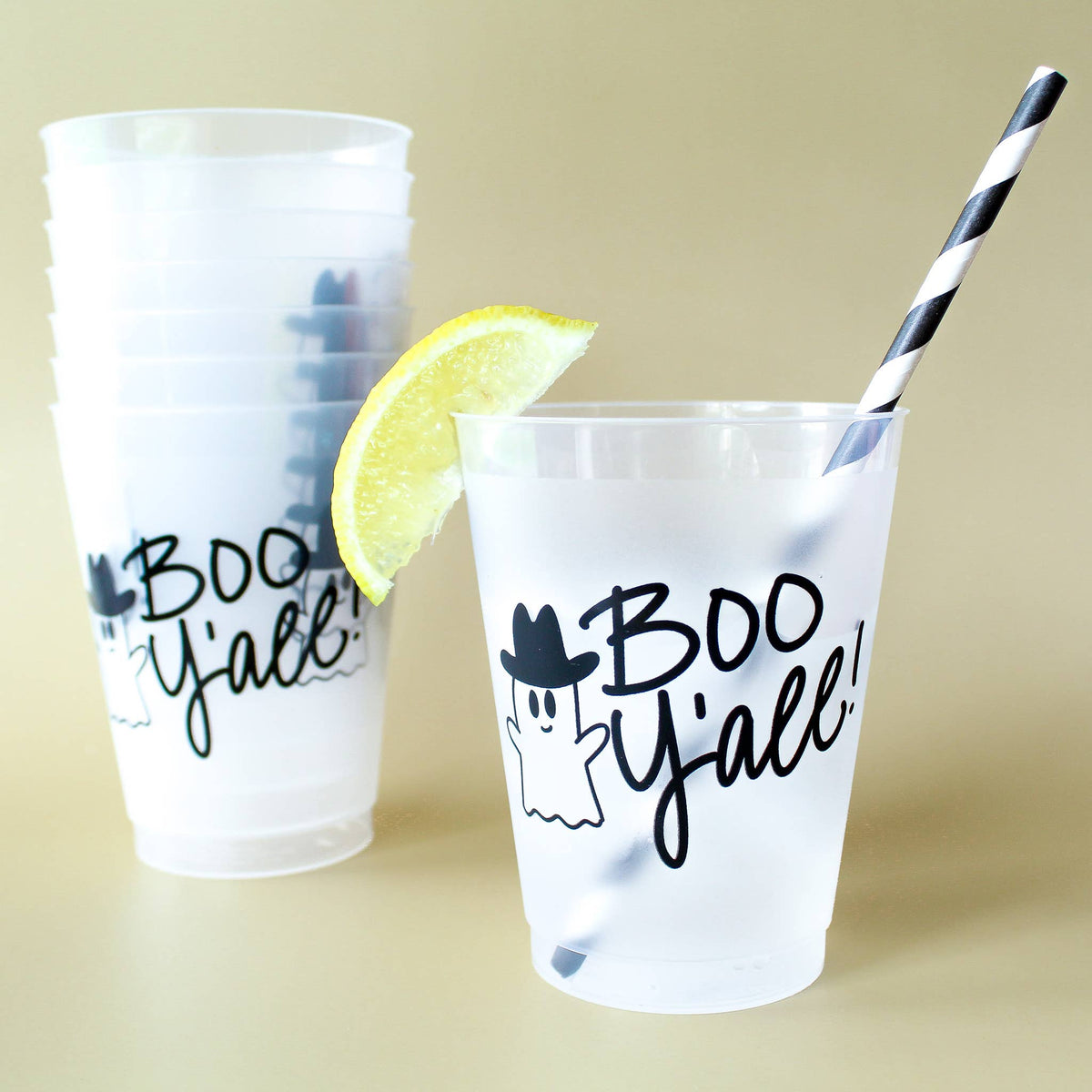 Boo, Y'all! Frosted Acrylic Cups