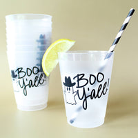 Boo, Y'all! Frosted Acrylic Cups