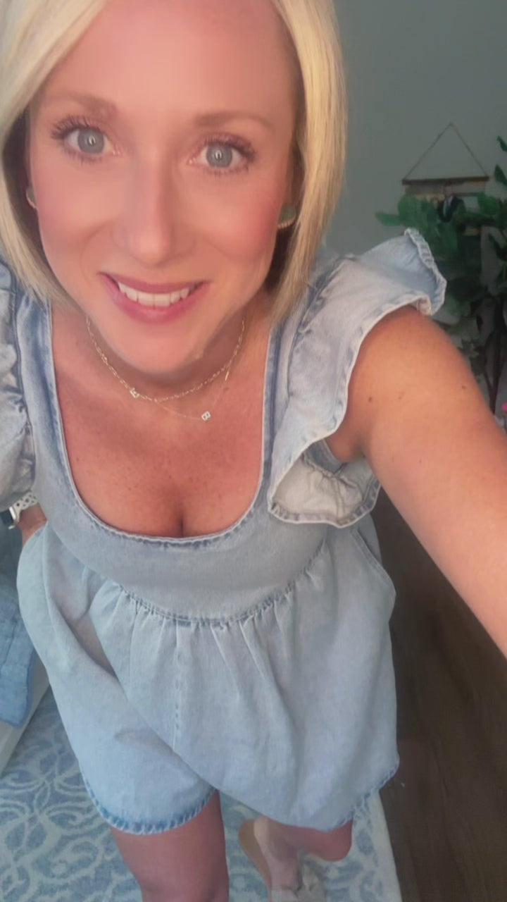 Carter Denim Romper