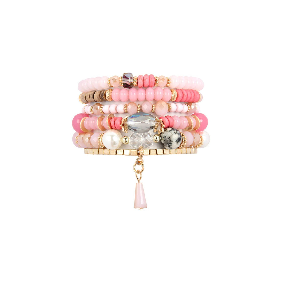 Multi-Stone Beads Stackable Bracelets