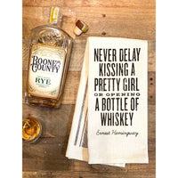 Never Delay Kissing a Pretty Girl... - Kitchen Towel